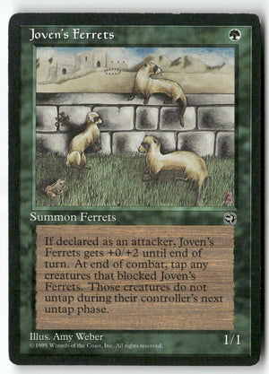 MTG Joven's Ferrets Homelands LP Magic The Gathering