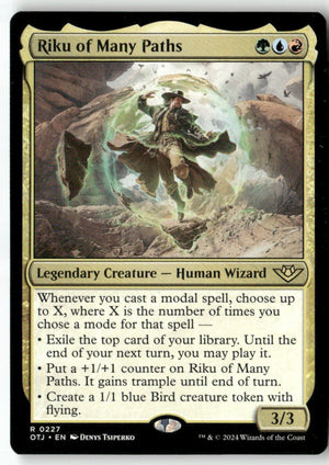MTG Riku of Many Paths Outlaws of Thunder Junction LP Magic The Gathering