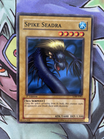 LOB-E083 Spike Seadra Common 1st Edition Near Mint Yugioh Card