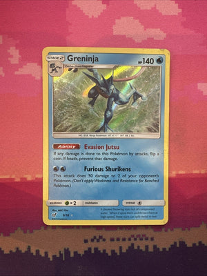 Pokemon Card Greninja Detective Pikachu Holo Rare 9/18 Near Mint