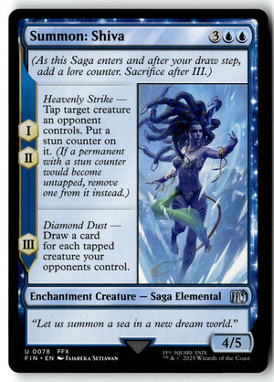 MTG Summon: Shiva FINAL FANTASY LP Magic The Gathering
