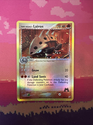 Pokemon Card Team Magma's Lairon EX Team Magma Vs Team Aqua Reverse 36/95 NM