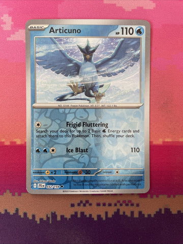 Pokemon Card Articuno Journey Together Reverse Holo Uncommon 032/159 Near Mint