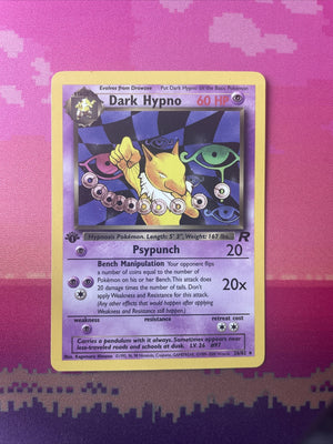 Pokemon Card Dark Hypno Team Rocket 1st Edition Rare 26/82 Near Mint