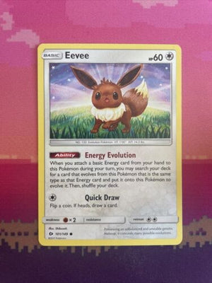 Pokemon Card Eevee Sun & Moon Common 101/149 Near Mint