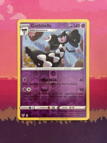 Pokemon Card Gothitelle Darkness Ablaze Reverse Holo Rare 075/189 Near Mint