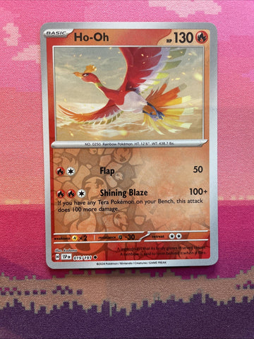 Pokemon Card Ho-Oh Surging Sparks Reverse Holo Uncommon 019/191 Near Mint
