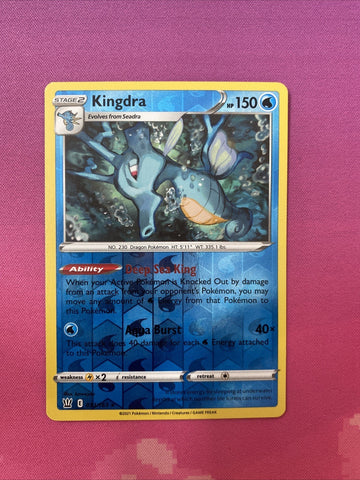 Pokemon Card Kingdra Battle Styles Reverse Holo Rare 033/163 Near Mint