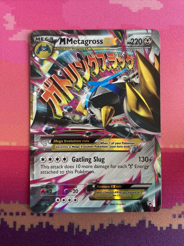 Pokemon Card M Metagross EX XY35 Black Star Promo Half Art Shiny Near Mint