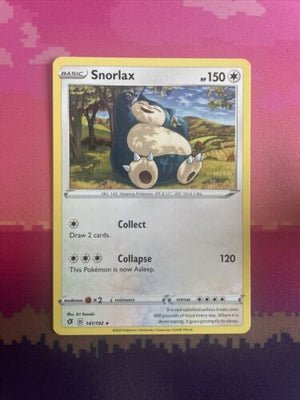Pokemon Card Snorlax Rebel Clash Rare 141/192 Near Mint