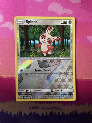 Pokemon Card Spinda Sun & Moon Reverse Holo Uncommon 102/149 Near Mint