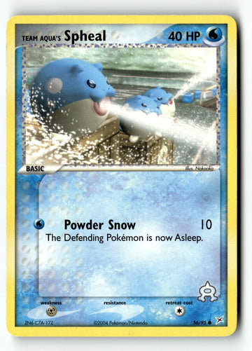 Pokemon Card Team Aqua's Spheal - LP Team Magma vs Team Aqua 56/95