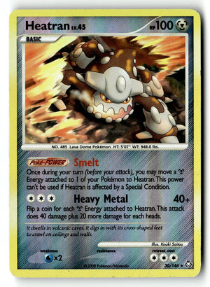 Pokemon Card Heatran (30) LP Legends Awakened Reverse Holo Rare 30/146