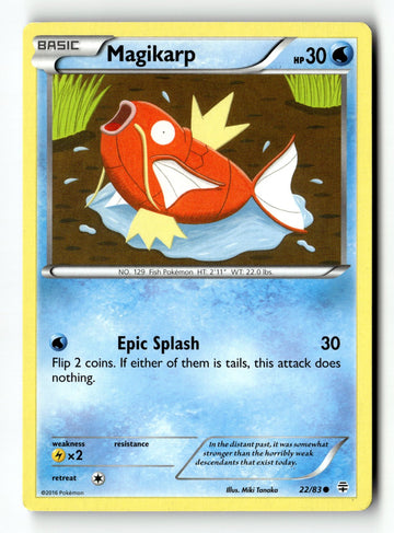 Pokemon Card Magikarp Normal LP Generations 22/83