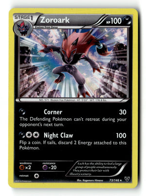 Pokemon Card Zoroark Holo LP XY Base Set 73/146