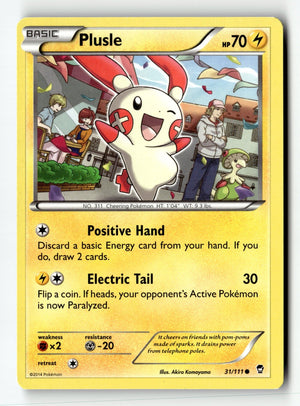 Pokemon Card Plusle LP XY - Furious Fists 31/111