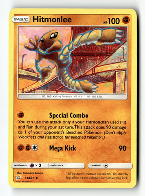 Pokemon Card Hitmonlee LP SM - Team Up 73/181