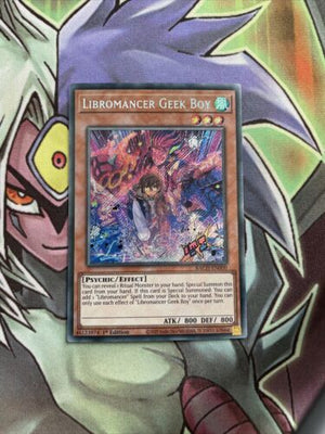 BACH-EN000 Libromancer Geek Boy Secret Rare 1st Edition NM Yugioh Card