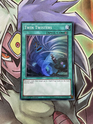 MP16-EN221 Twin Twisters Super Rare 1st Edition NM Yugioh Card