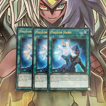 LED3-EN037 x3 Photon Hand Ultra Rare Excellent Condition Yugioh