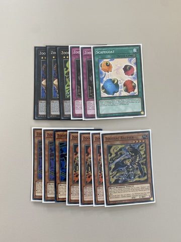 Deck Core Zoodiac 13 Cards YuGiOh