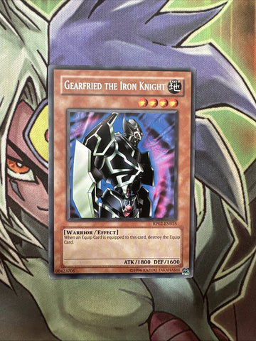 RP01-EN025 Gearfried The Iron Knight Rare Unlimited Edition NM Yugioh Card