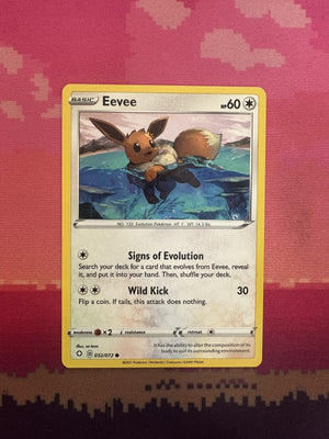 Pokemon Card Eevee Shining Fates Common 052/072 Near Mint