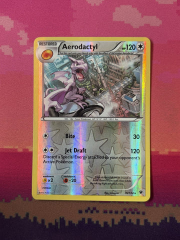 Pokemon Card Aerodactyl Fates Collide Reverse Holo 76/124 Near Mint