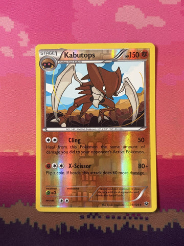 Pokemon Card Kabutops Fates Collide Reverse Holo 39/124 Near Mint
