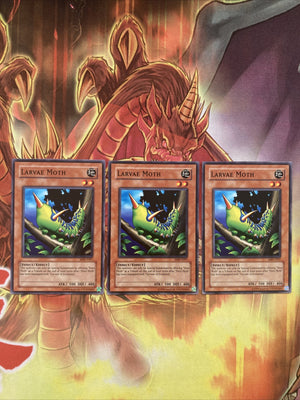 MRD E007 Yugioh | Larvae Moth × 3 | Common