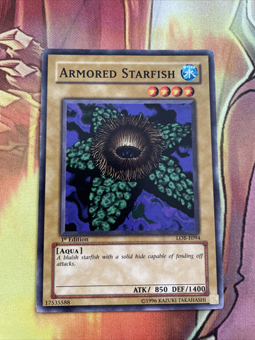 lob-e094 Armored Starfish 1st Edition (NM+) Common Yugioh!