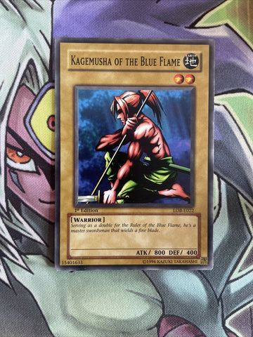 LOB-E022 Kagemusha Of The Blue Flame Common 1st Edition NM Yugioh Card