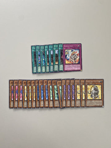 Deck Crystal Beast Play Worn 26 Cards YuGiOh