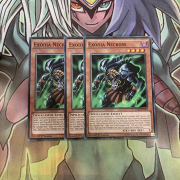 LDK2-ENY09 x3 Exodia Necross Common Excellent Condition Yugioh