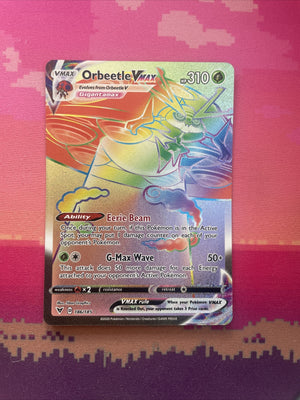 Pokemon Card Orbeetle 186/185 Secret Rare Vivid Voltage NM