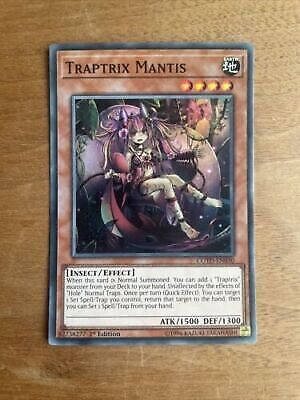 COTD-EN030 Yugioh Traptrix Mantis 1st Edition Super Rare Mint Condition