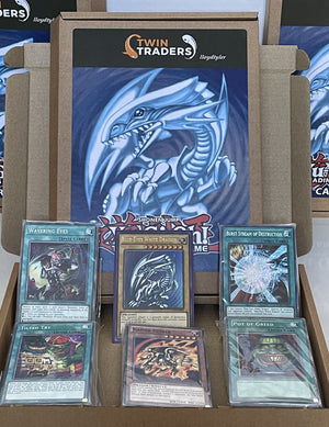 Yugioh 200 Cards Bundle 20 Rare 20 Holos + 1 BLUE-EYES WHITE DRAGON Collection (back)