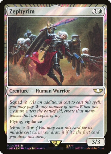 Zephyrim Surge FOIL - Warhammer 40,000 Commander Excellent Magic MTG
