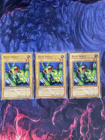 LOB-E006 x3 Basic Insect - Common - Unlimited Edition Yugioh