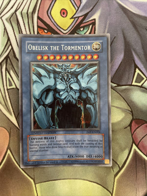 JMP-EN004 Obelisk The Tormentor Secret Rare LIMITED Edition NM Yugioh