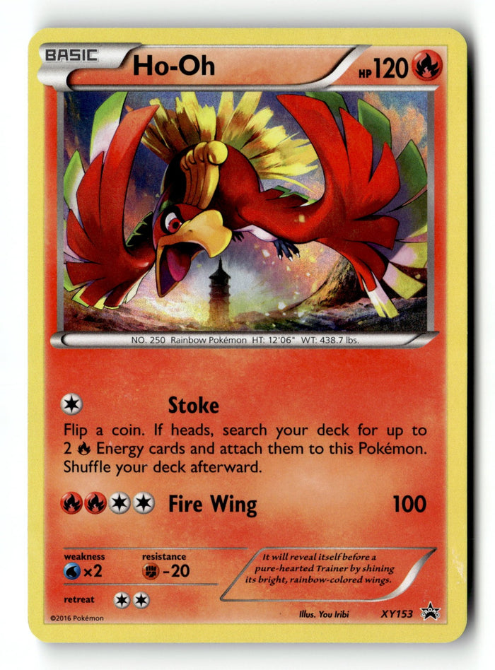 Pokemon Card Ho-Oh Holo LP XY Promos XY153