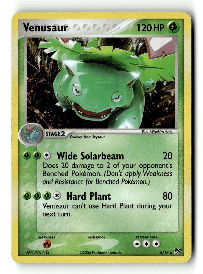 Pokemon Card Venusaur Holo LP POP Series 2 6/17