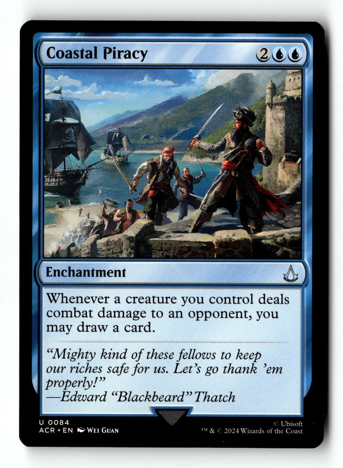 MTG Coastal Piracy Universes Beyond: Assassin's Creed LP Magic The Gathering