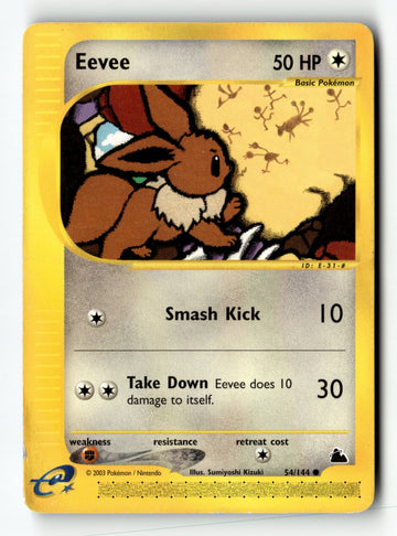 Pokemon Card Eevee LP Skyridge 054/144