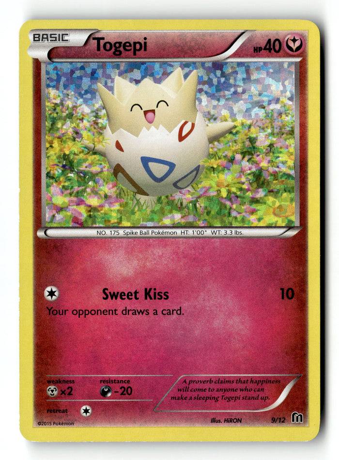 Pokemon Card Togepi - 9/12 Holo LP McDonald's Promos 2016 9/12