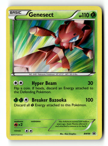 Pokemon Card Genesect - Holo LP Black and White Promos BW99