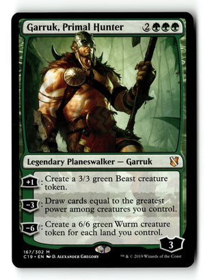 MTG Garruk, Primal Hunter Commander 2019 LP Magic The Gathering