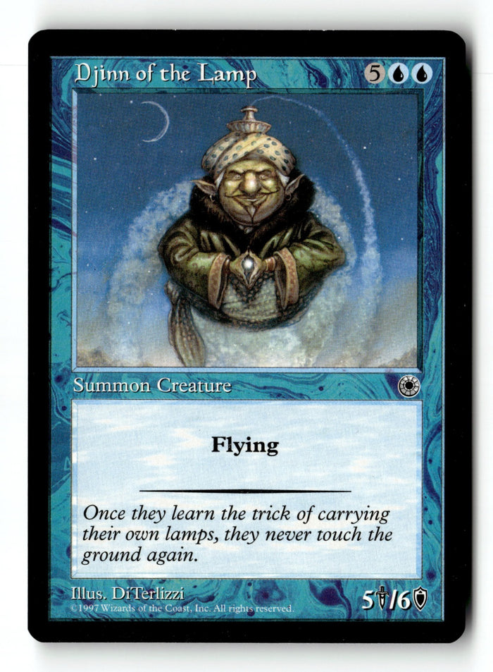 MTG Djinn of the Lamp Portal LP Magic The Gathering