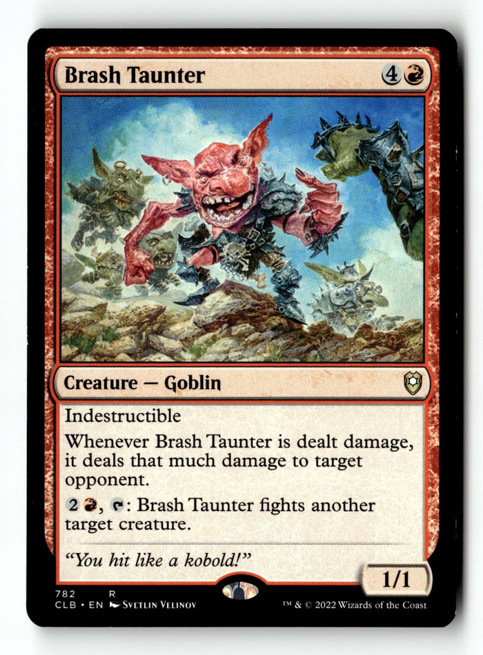 MTG Brash Taunter Commander Legends: Battle for Baldur's Gate LP Magic The Gathe