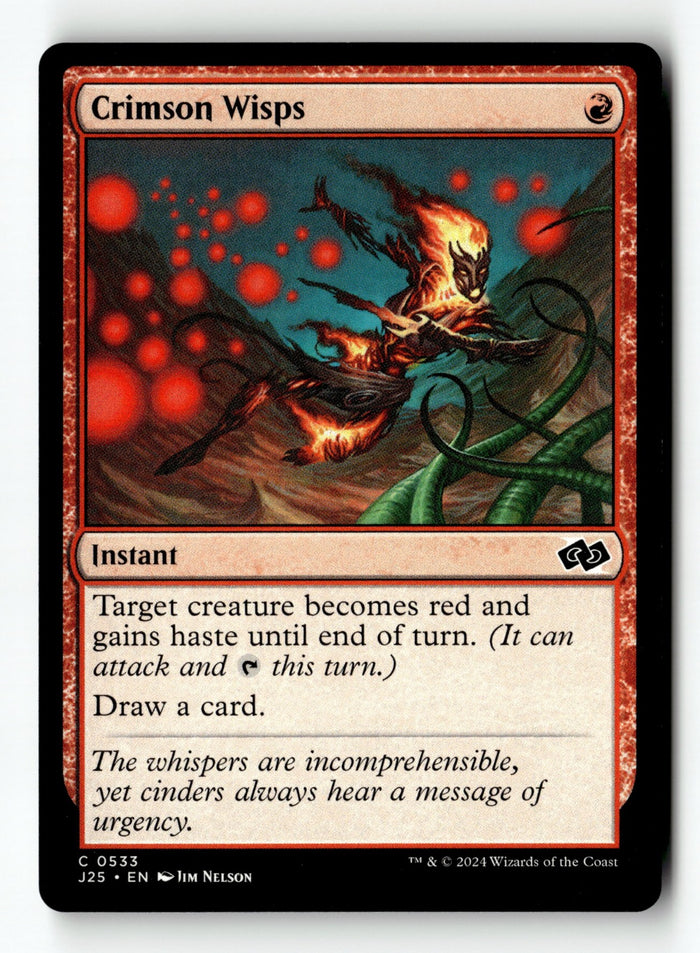 MTG Crimson Wisps Foundations Jumpstart LP Magic The Gathering